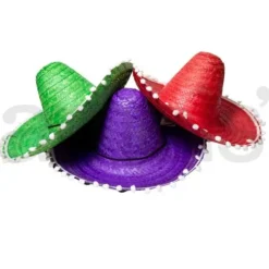 Adult Sombrero With Poms