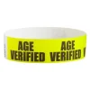 Age Verified Yellow Tyvek Wristbands