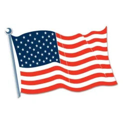 18" American Flag Cutout