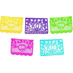 Amor Multicolor Papel Picado Banner