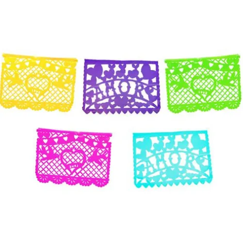 Amor Multicolor Papel Picado Banner