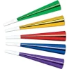 Assorted Color 8" Foil Horn