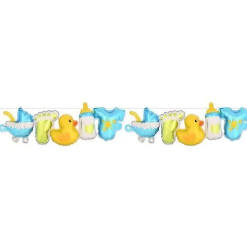 Baby Boy Balloon Streamers