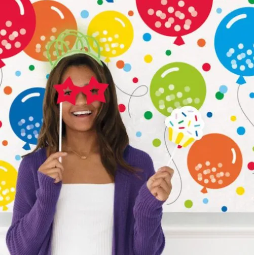 Balloon Cheer Photo Backdrop