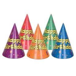 Balloon & Confetti Birthday Hat
