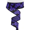 Bats on Purple Royal Ribbon