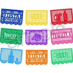 Beer & Taco Fiesta Plastic Picado