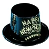 Black and Gold Happy New Year Top Hat