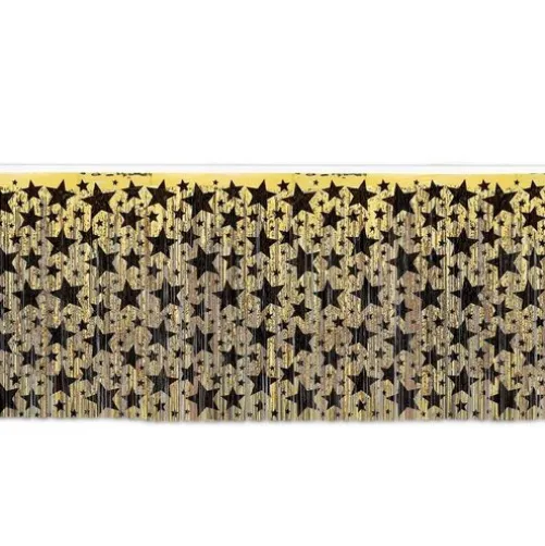 Black and Gold Star Fringe Skirt
