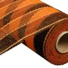 Black and Orange Stripe Mesh