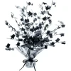 Black and Silver Champagne Glass & Top Hat Centerpiece