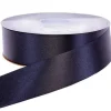 Black Flora Satin Ribbon