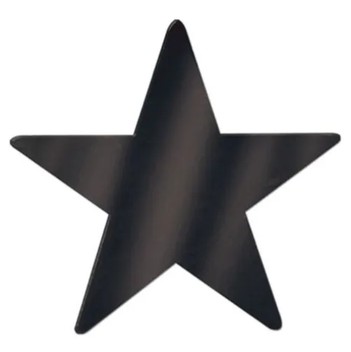 15" Black Foil Star