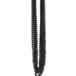 Black Metallic Bead Necklaces