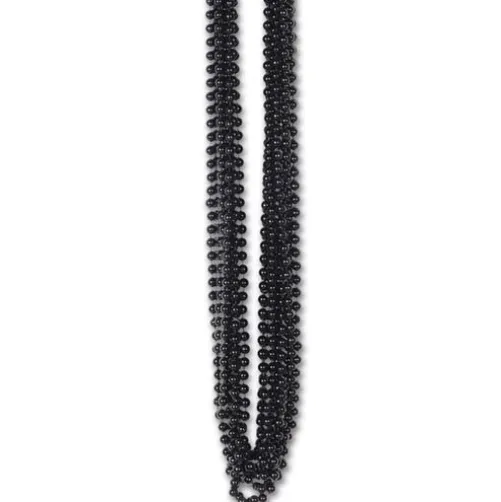 Black Metallic Bead Necklaces