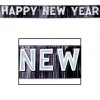 Black Metallic Happy New Year Banner