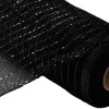 Black Metallic Mesh Roll