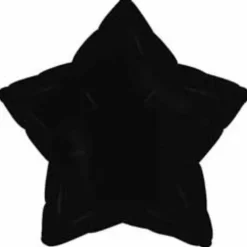 Black Star Mylar Balloon