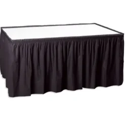 Black Table Skirt