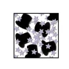Black Top Hats and Silver Stars Confetti