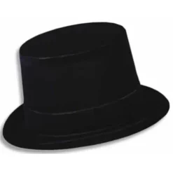 Black Velour Top Hat