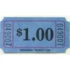 Blue Dollar Ticket Roll