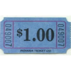 Blue Dollar Ticket Roll