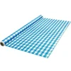 100' Blue Gingham Table Roll