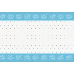 Blue Hearts Baby Shower Tablecover