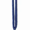 Blue Metallic Bead Necklaces