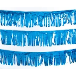 Blue Metallic Fringe