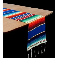 Blue Serape Table Runner