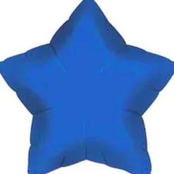 Blue Star Mylar Balloon