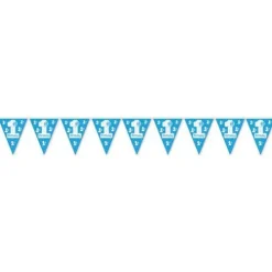 Blue 1st Birthday Pennant Banner