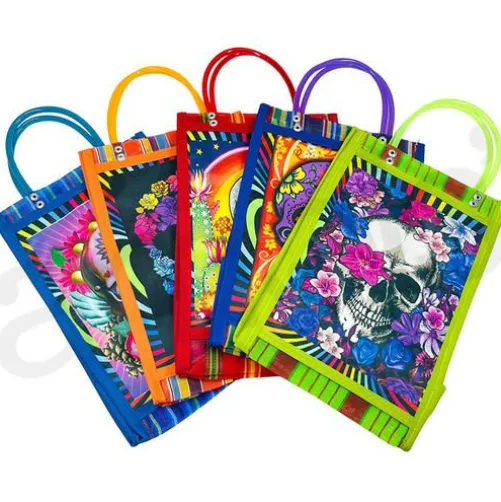 Box Style Sugar Skull Mesh Bag