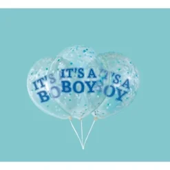 12" Boy Confetti Filled Balloon