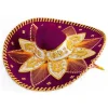 Burgundy and Gold Mariachi Sombrero