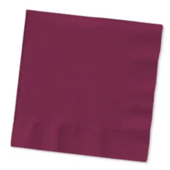 Burgundy Beverage Napkins