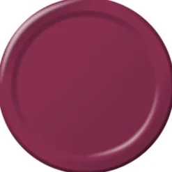 Burgundy Dinner Plates