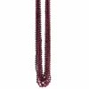 Burgundy Metallic Bead Necklaces