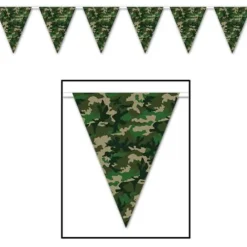 Camo Flag Pennant Banner