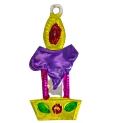 Candlestick Tin Ornament