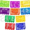 Catrina and Skull Medium Plastic Picado Banner