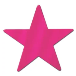 12" Cerise Foil Star