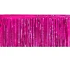 Cerise Metallic Fringe Table Skirt