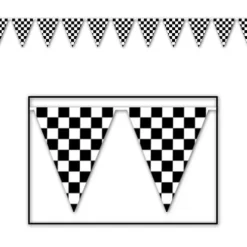 Checkered Flag Pennant Banner