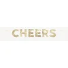 Cheers Gold Fringe Banner