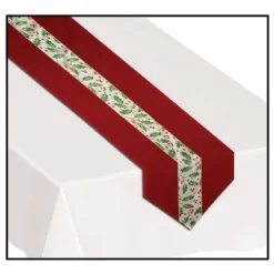 Christmas Holly Fabric Table Runner
