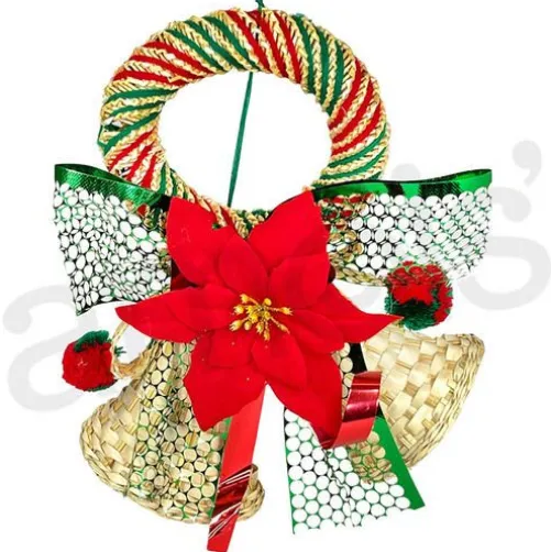 Christmas Straw Bell Dangler