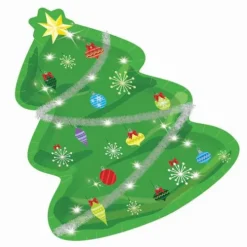 Christmas Tree Plates 7"